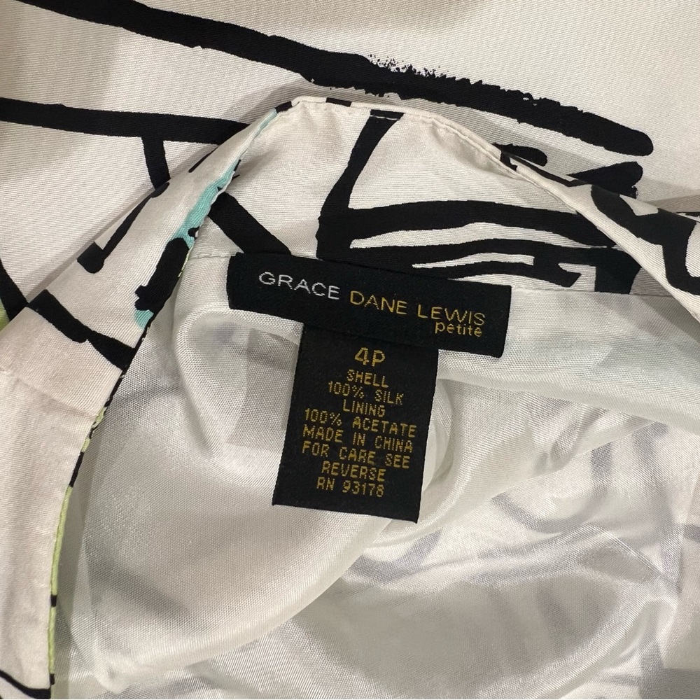 100% silk Gracie Dane Lewis skirt size 4P - Picture 6 of 11